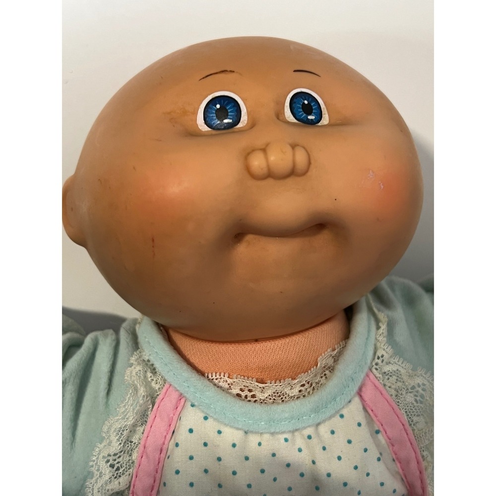 Vintage 1982 Cabbage Patch Kids Bald Blue Eye Doll Coleco Xavier‎ Roberts - Picture 10 of 12